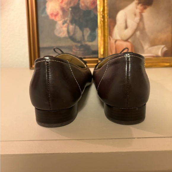 Etienne Aigner Evita Brown tassel loafers Mules Size 10 - Picture 3 of 6